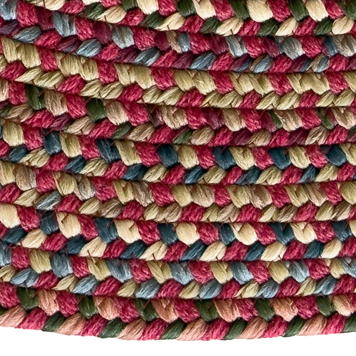 Timber Haven Berry Multi Braided Rug Oval image