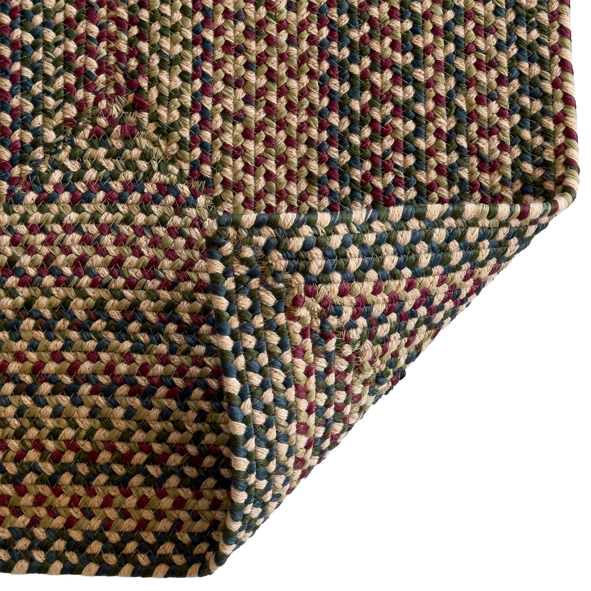Timber Haven Oatmeal Multi Braided Rug Concentric Rectangle image