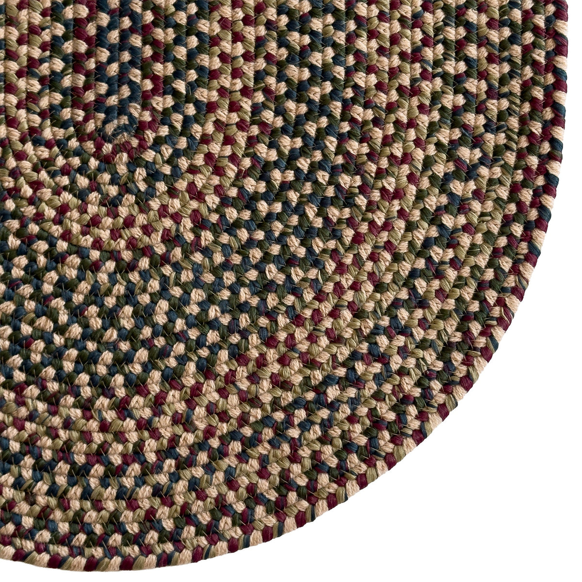 Timber Haven Oatmeal Multi Braided Rug Oval image