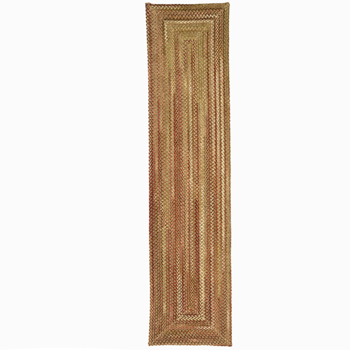 American Classic Foliage Braided Rug Concentric Rectangle image