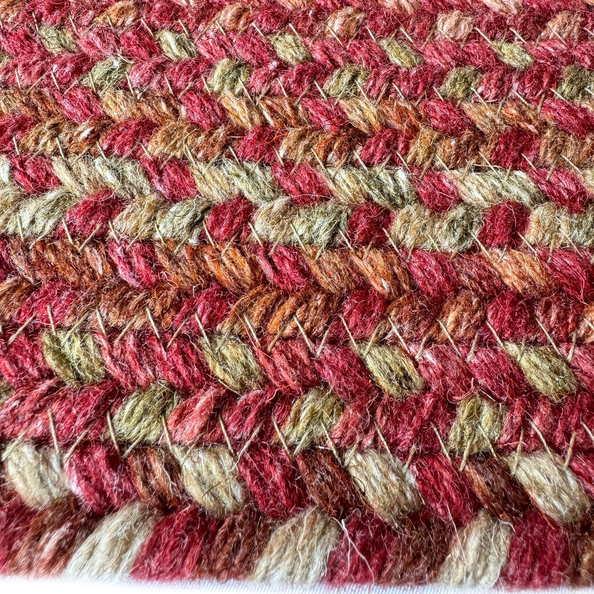 American Classic Spice Braided Rug Concentric Rectangle image