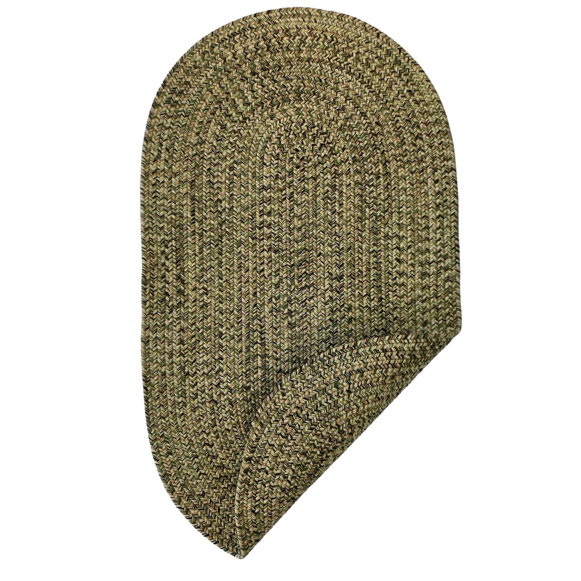 Dockside Palm Leaf Braided Rug Oval image