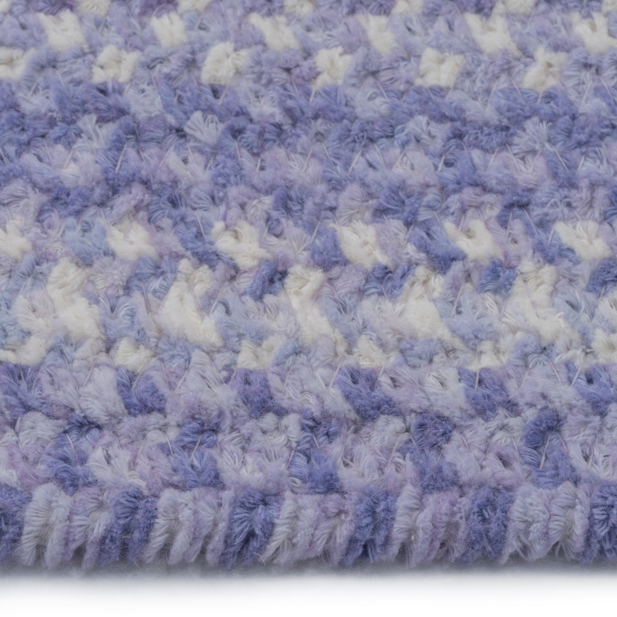 Bambini Periwinkle Braided Rug Oval image
