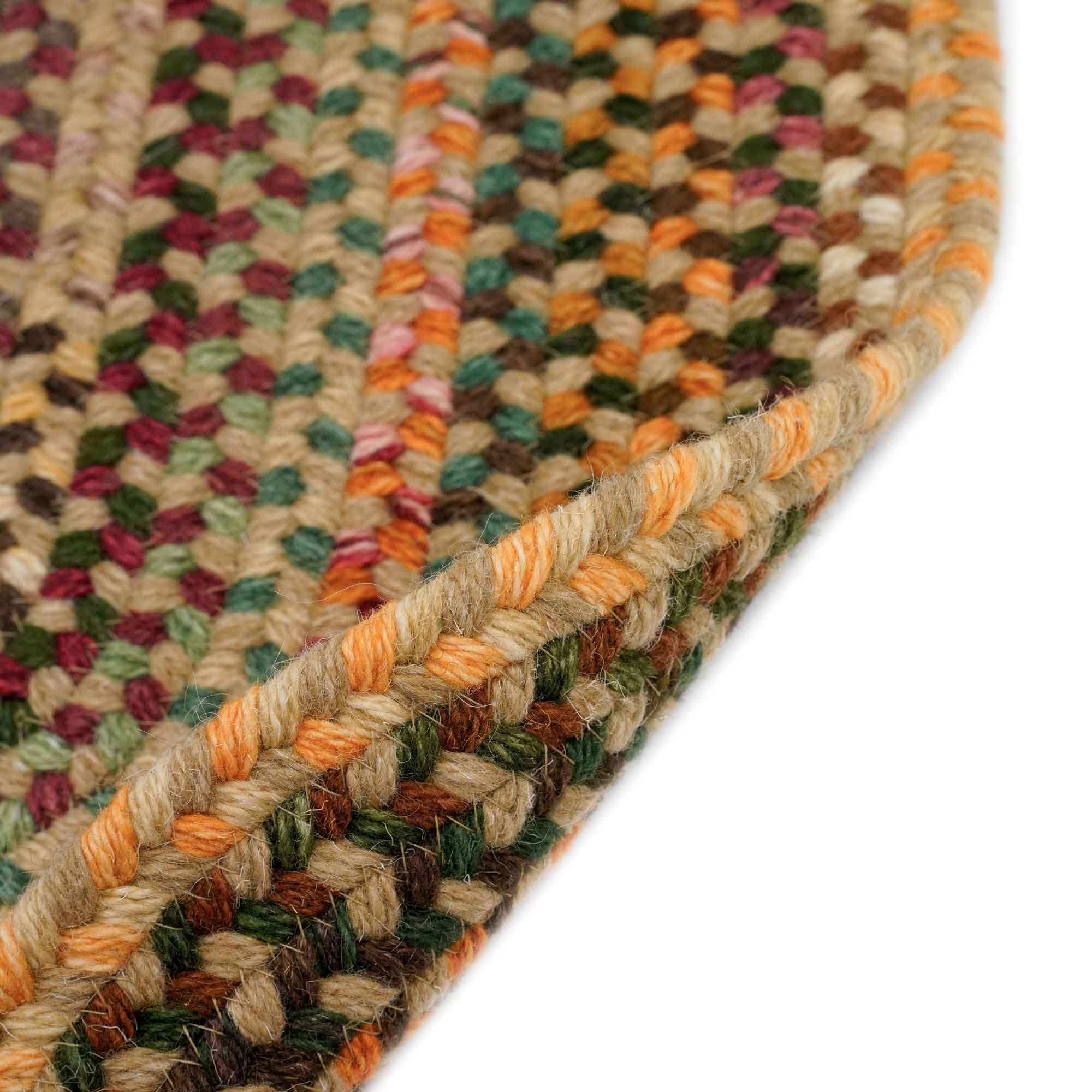 Bear Creek Wheat Braided Rug Round image