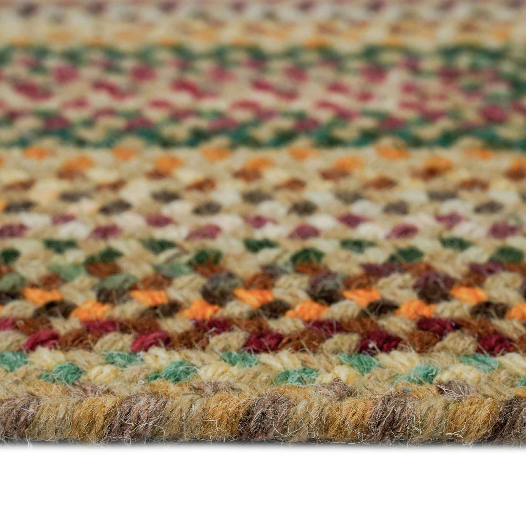 Bear Creek Wheat Braided Rug Concentric Rectangle image