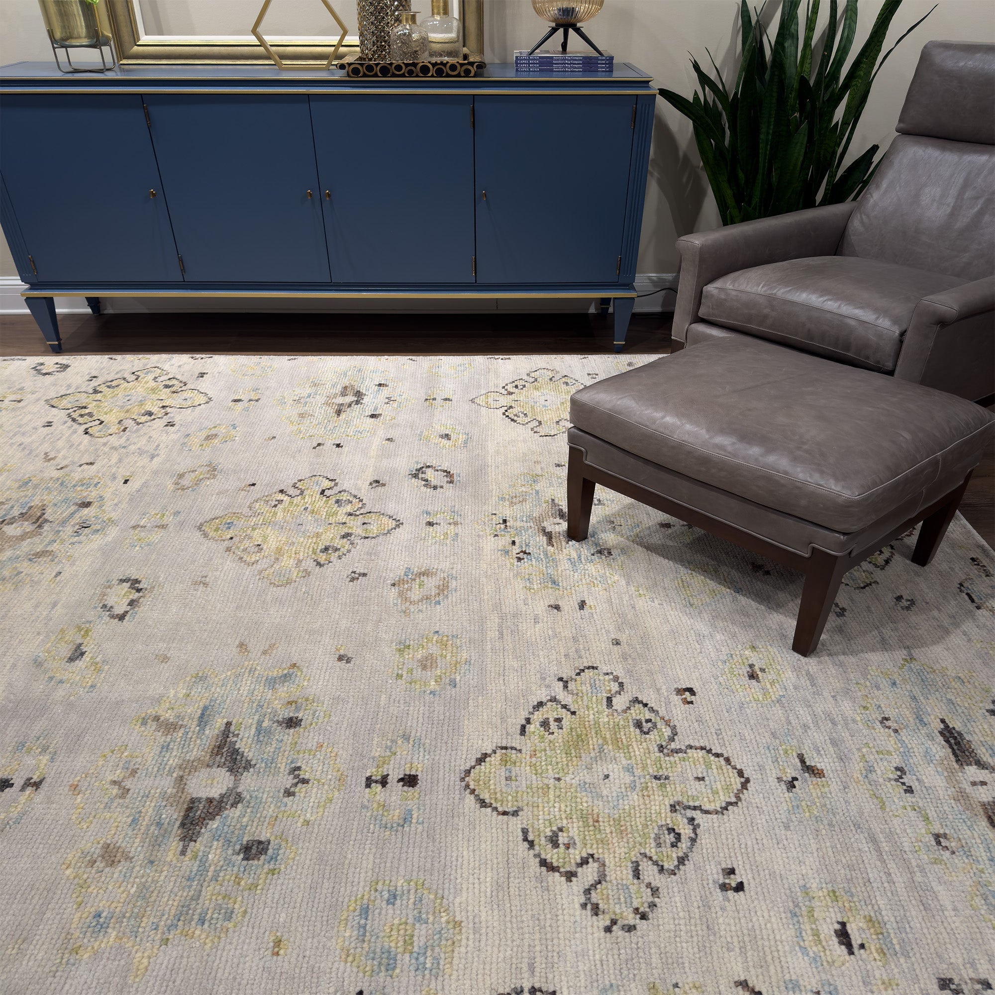 Vestige Ecru Hand Knotted Rug Rectangle image
