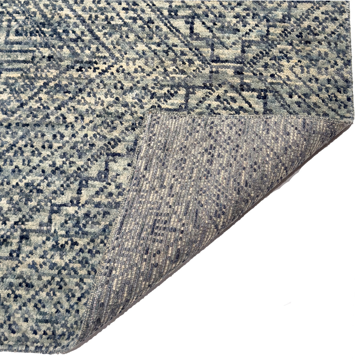 Eluru Indigo Hand Knotted Rug Rectangle image