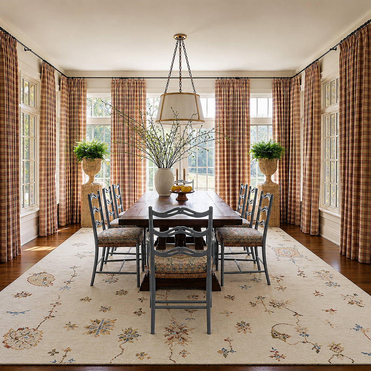 Zaria Lily Hand Knotted Rug Rectangle image