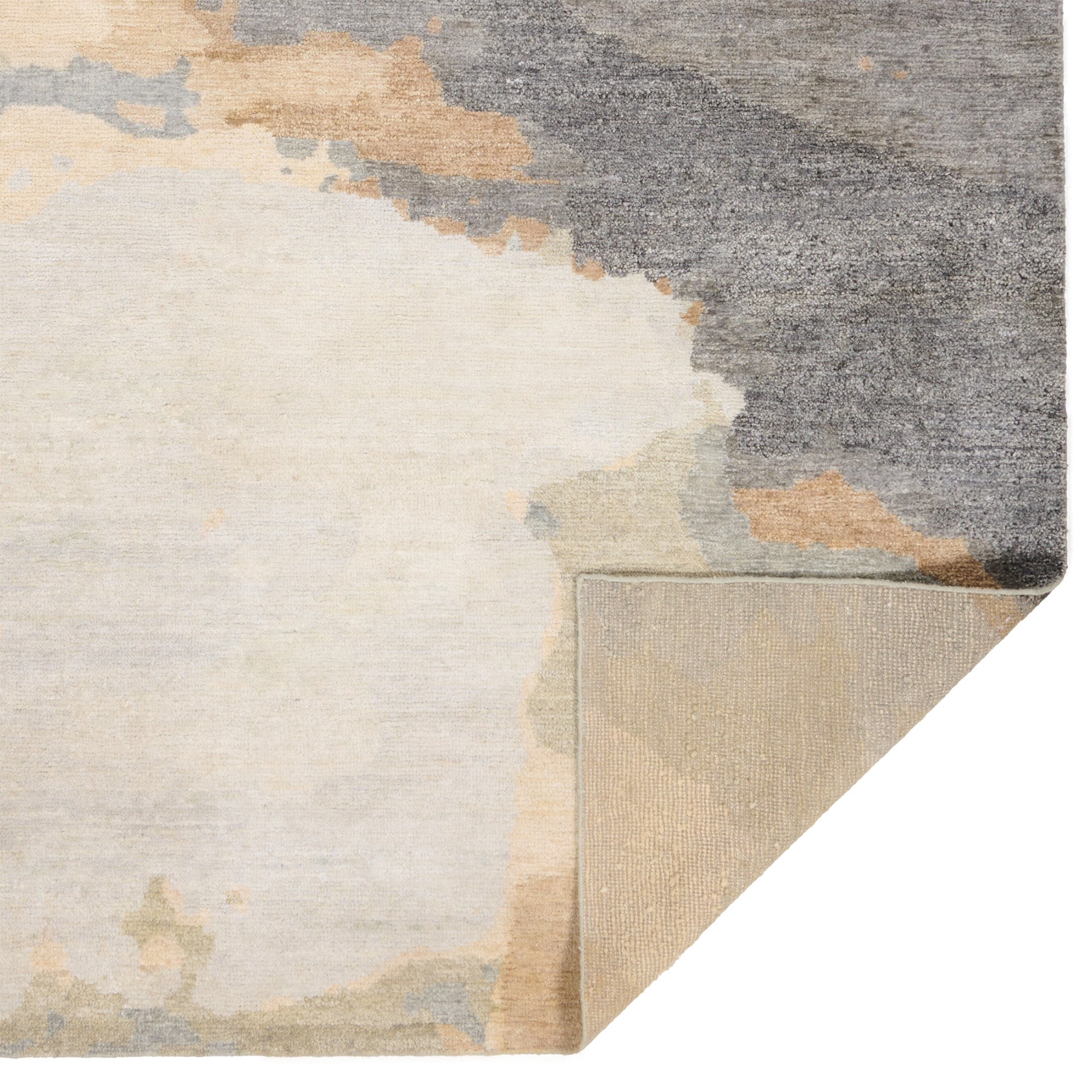 Aquarelles Noir Hand Knotted Rug Rectangle image