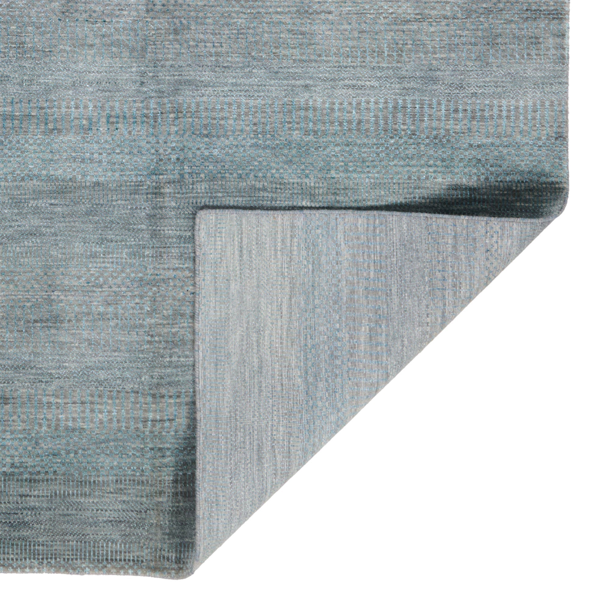 Heath Turquoise Hand Knotted Rug Rectangle image