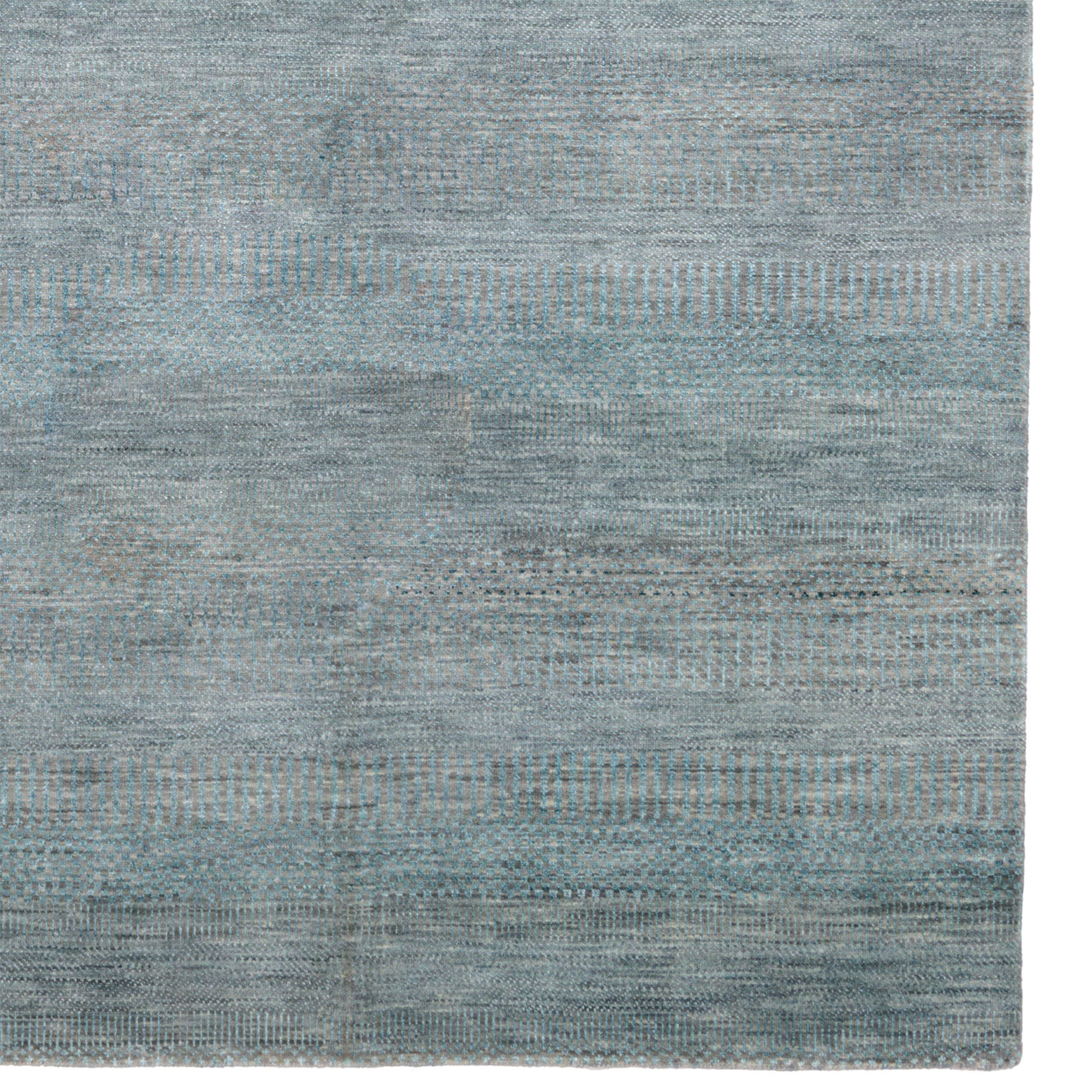 Heath Turquoise Hand Knotted Rug Rectangle image