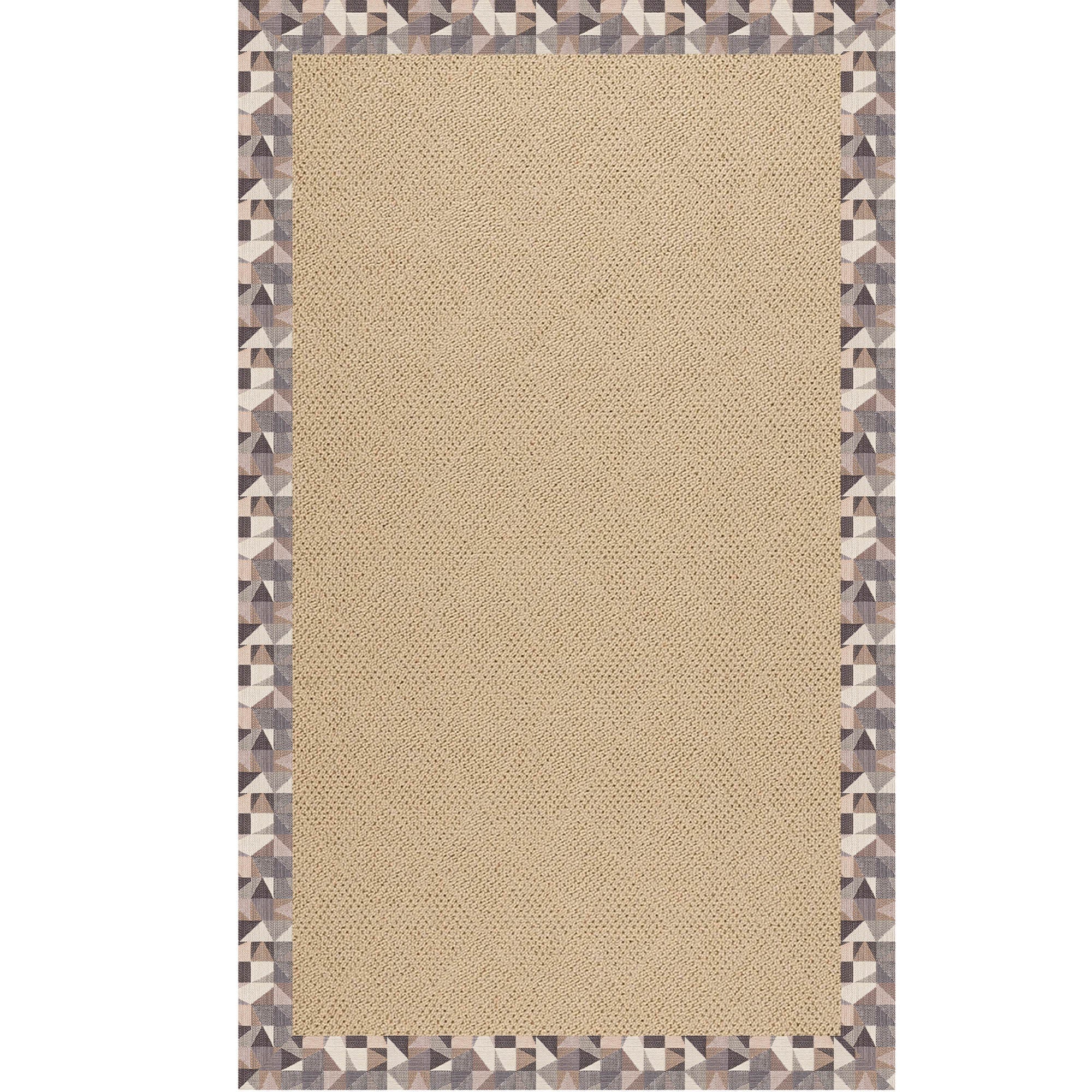 Creative Concepts-Cane Wicker Geo Bronze Indoor/Outdoor Bordere Rectangle image