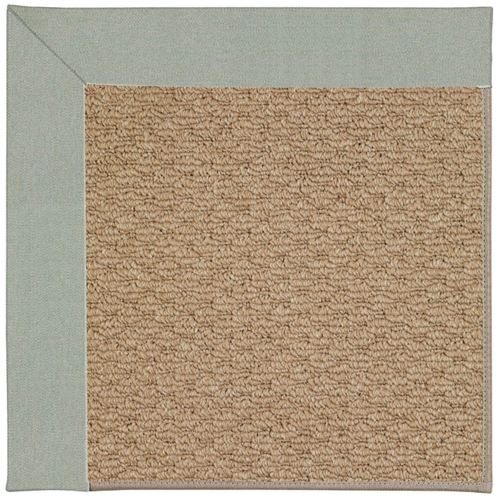 Creative Concepts-Raffia Canvas Spa Blue Indoor/Outdoor Bordere Octagon image