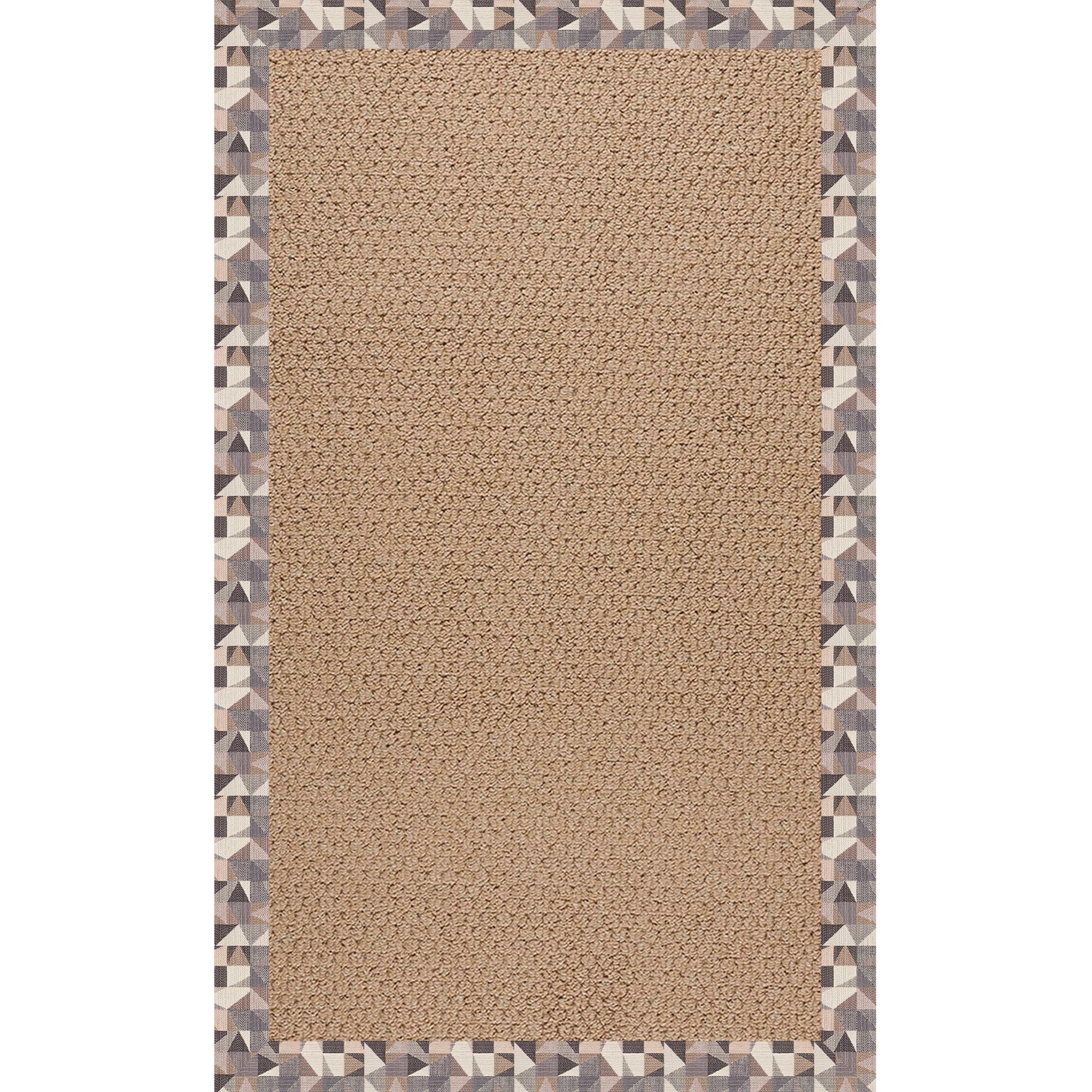 Creative Concepts-Raffia Geo Bronze Indoor/Outdoor Bordere Rectangle image
