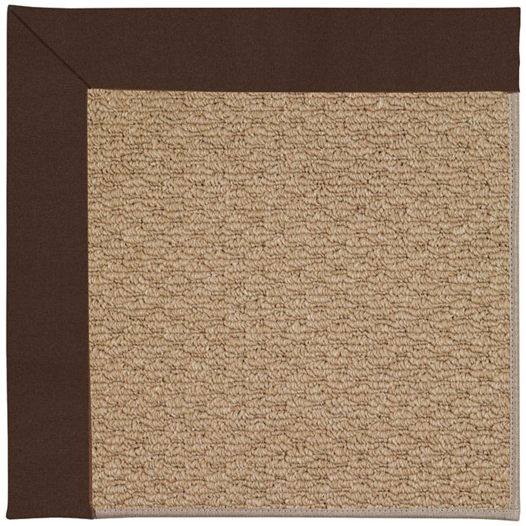 Creative Concepts-Raffia Canvas Bay Brown Indoor/Outdoor Bordere Octagon image