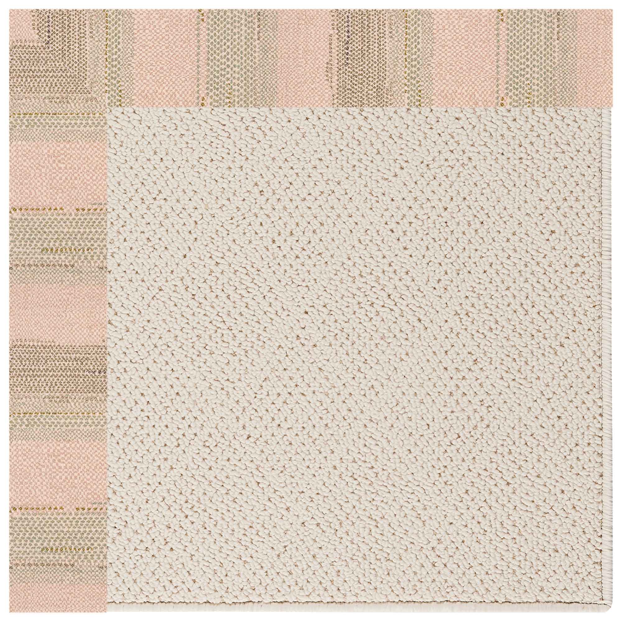 Creative Concepts-White Wicker Sicily Olive Indoor/Outdoor Bordere Rectangle image