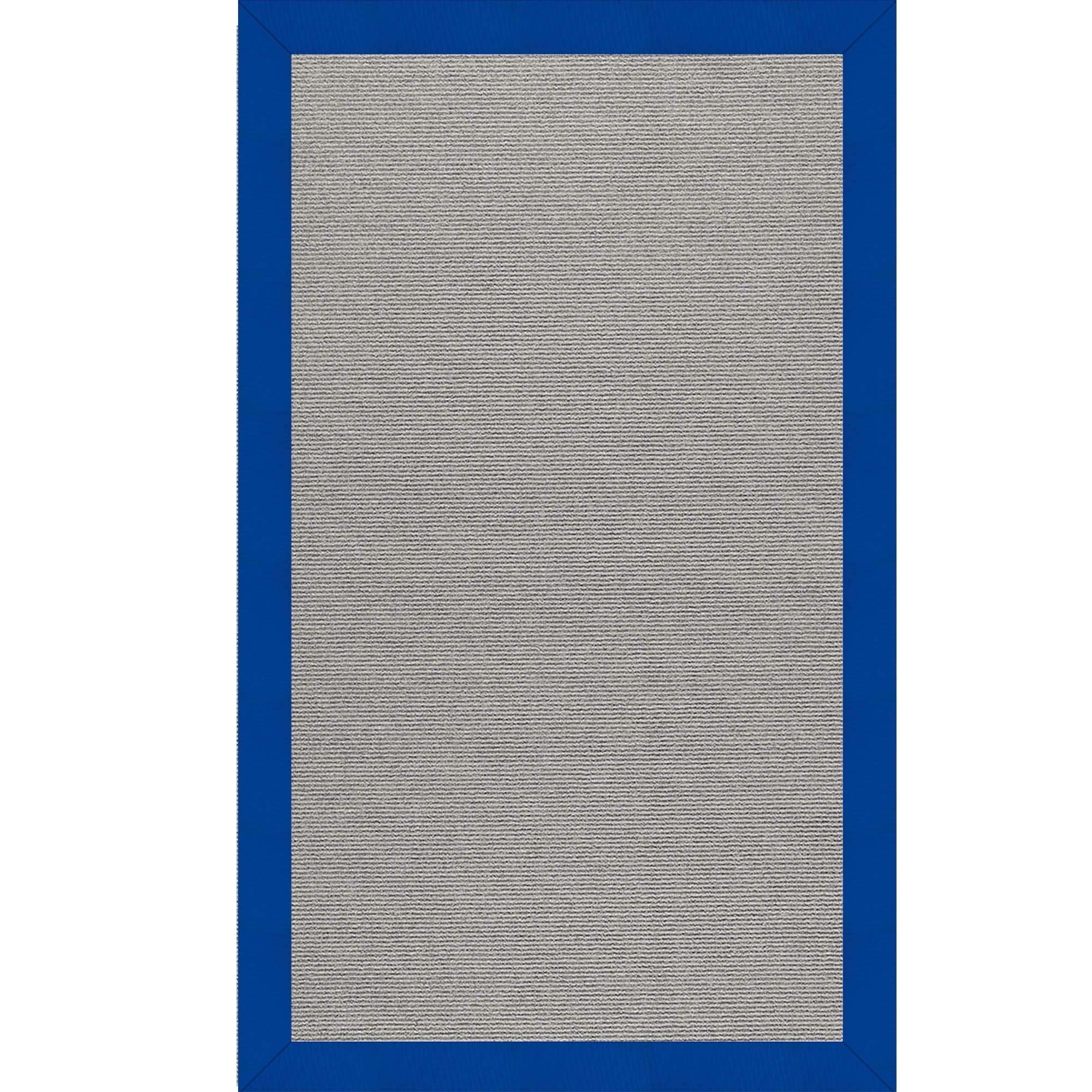 Creative Concepts-Plat Sisal Canvas Pacific Blue Indoor/Outdoor Bordere Rectangle image