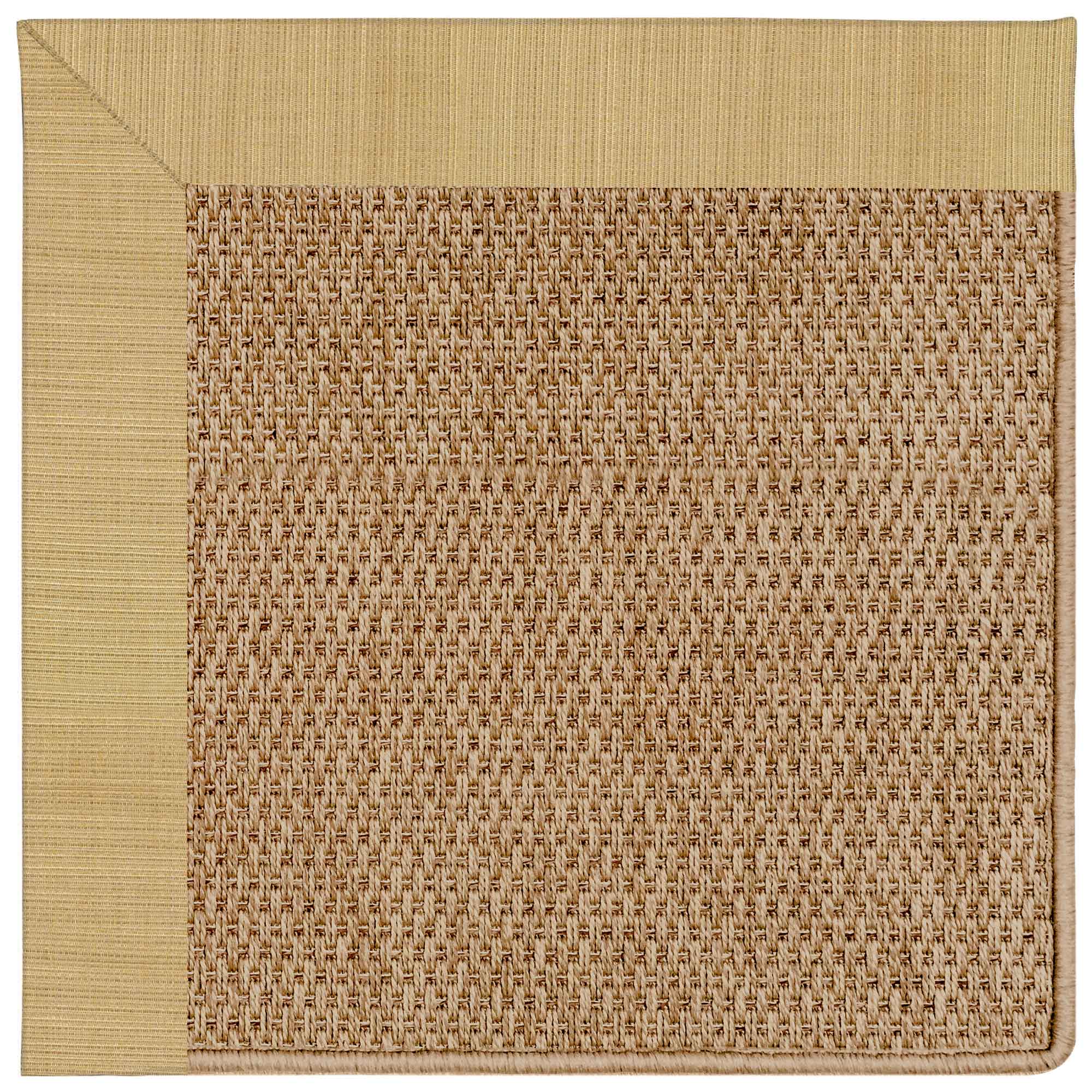 Islamorada-Basketweave Dupione Bamboo Indoor/Outdoor Bordere Octagon image