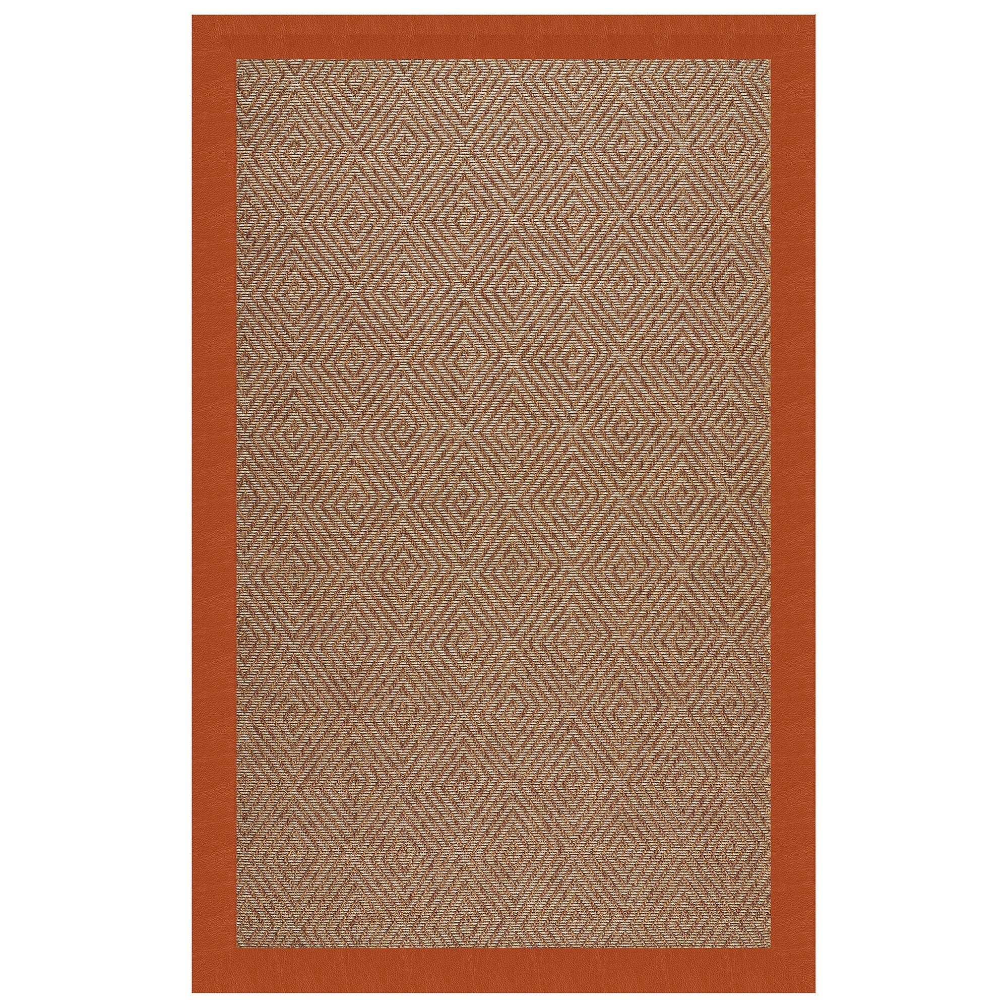 Islamorada-Diamond Classic Persimmon Indoor/Outdoor Bordere Rectangle image