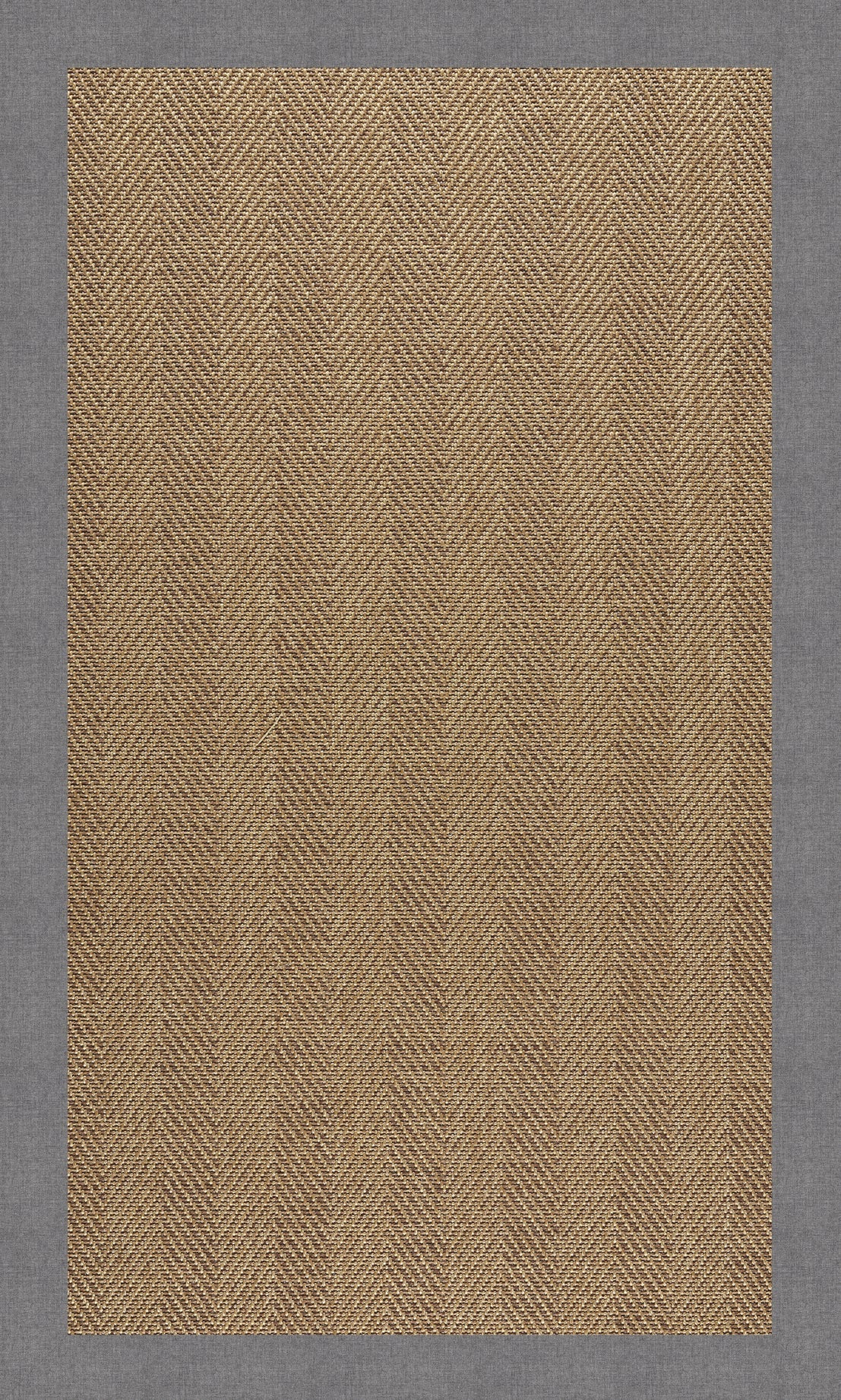 Islamorada-Herringbone Canvas Slate Indoor/Outdoor Bordere Rectangle image
