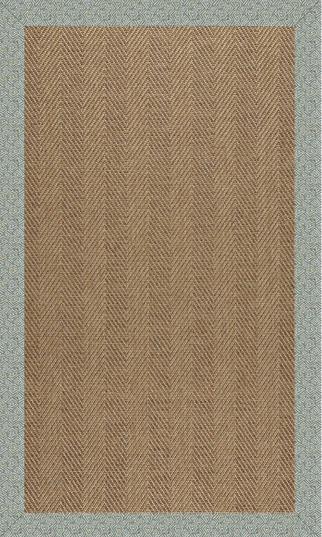 Islamorada-Herringbone Profile Lake Indoor/Outdoor Bordere Rectangle image