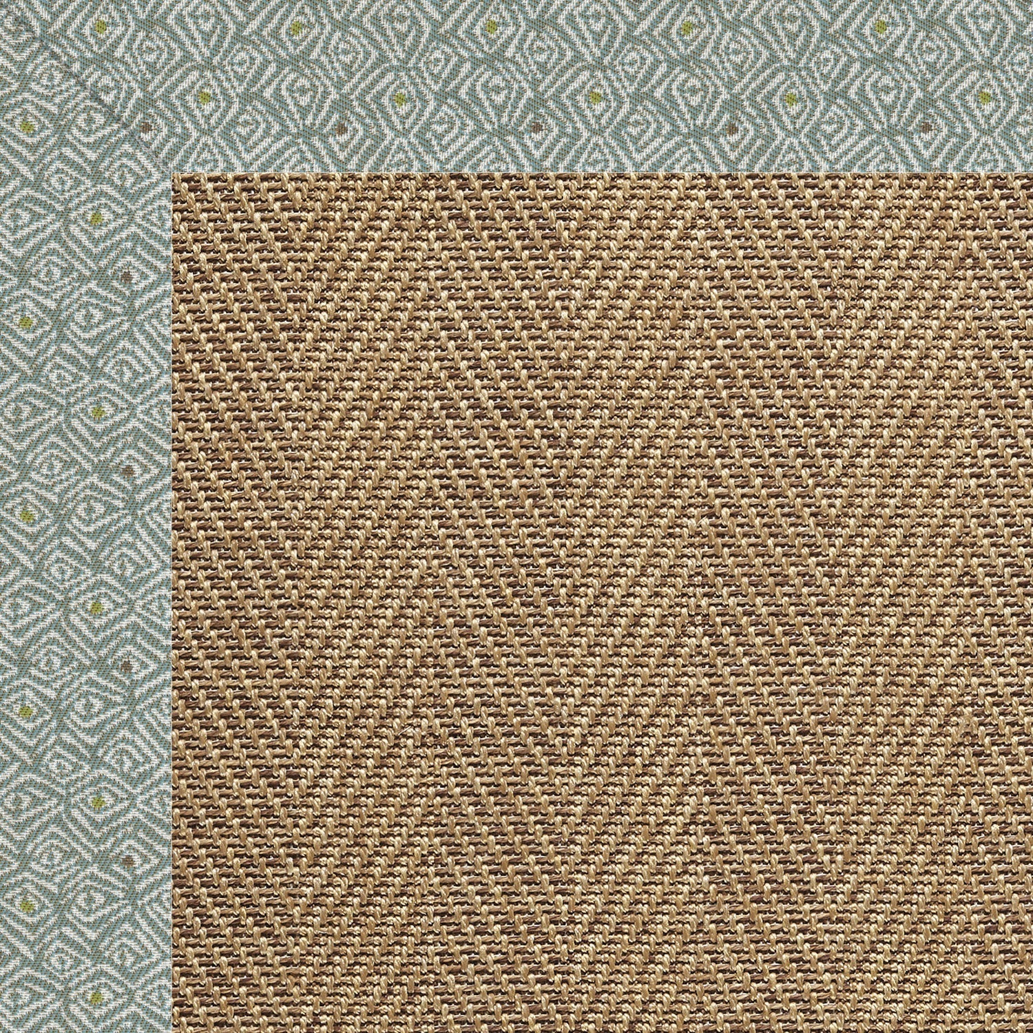 Islamorada-Herringbone Profile Lake Indoor/Outdoor Bordere Rectangle image
