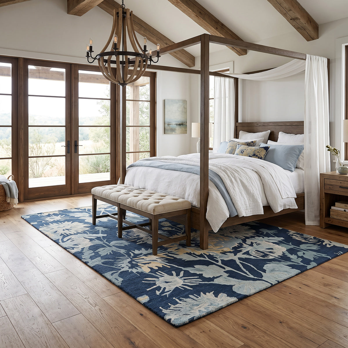 Avanti-Floral Nouveau Blue Multi