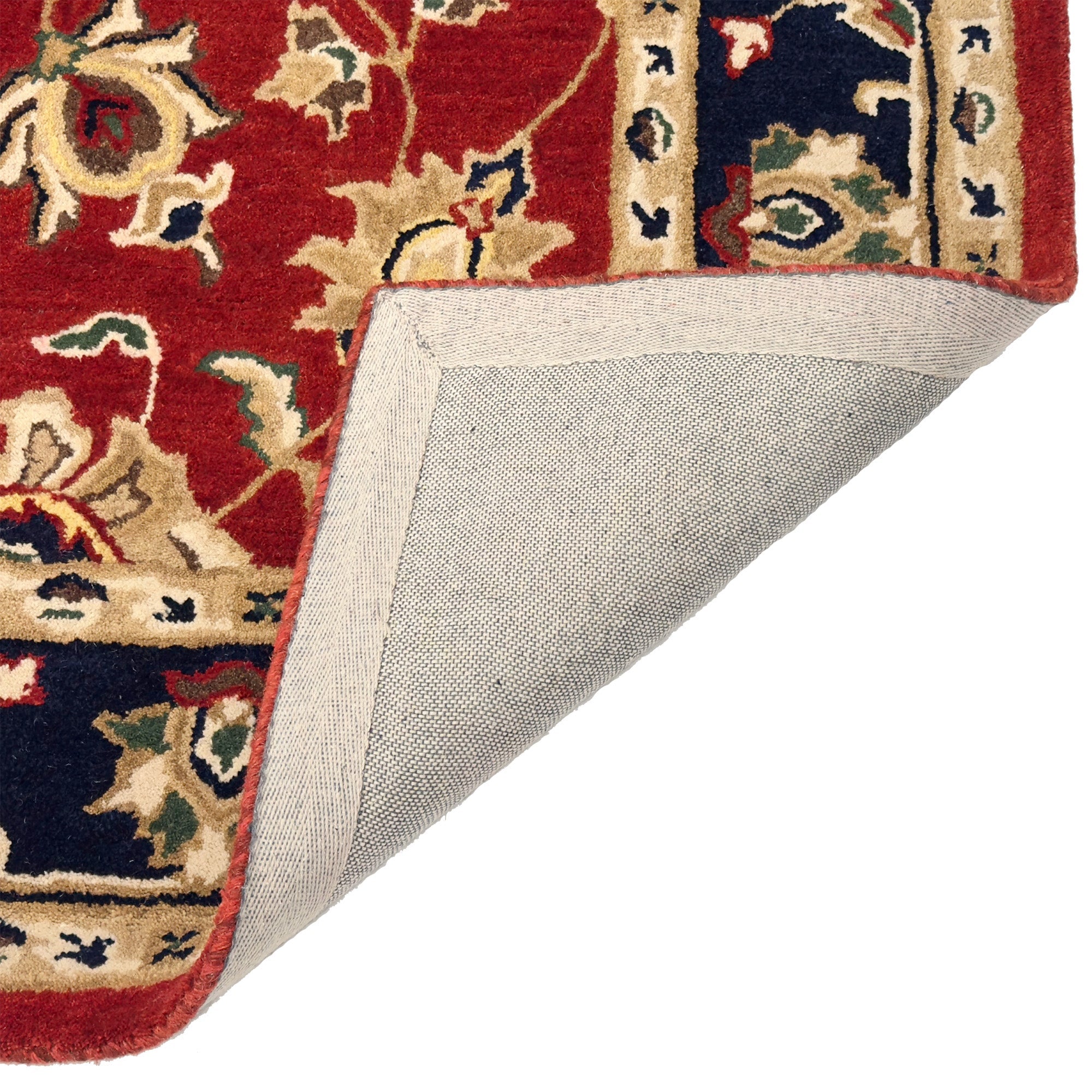 Persia-Keshan Red Navy Hand Tufted Rug Rectangle image