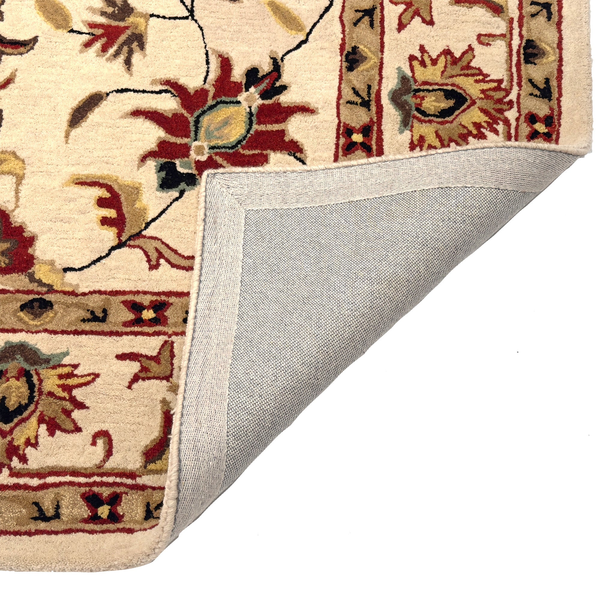 Persia-Keshan Ivory Hand Tufted Rug Rectangle image
