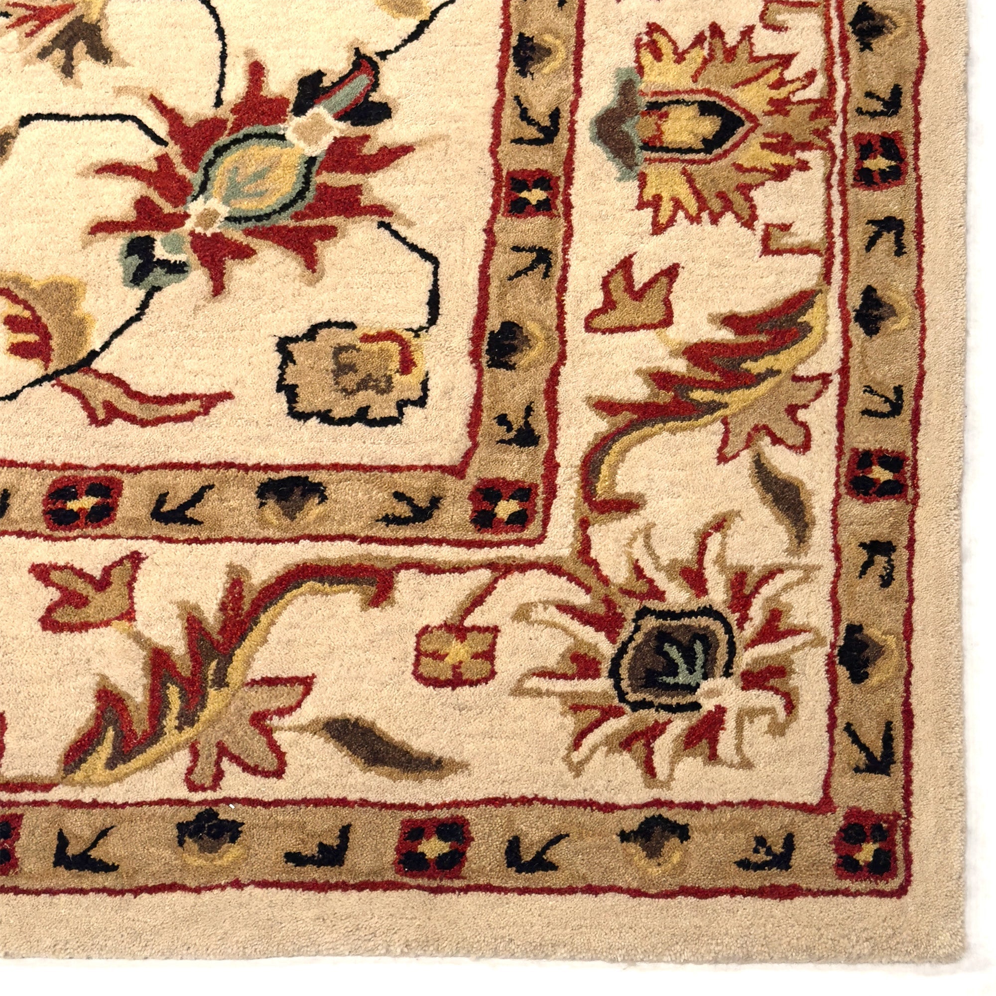 Persia-Keshan Ivory Hand Tufted Rug Rectangle image