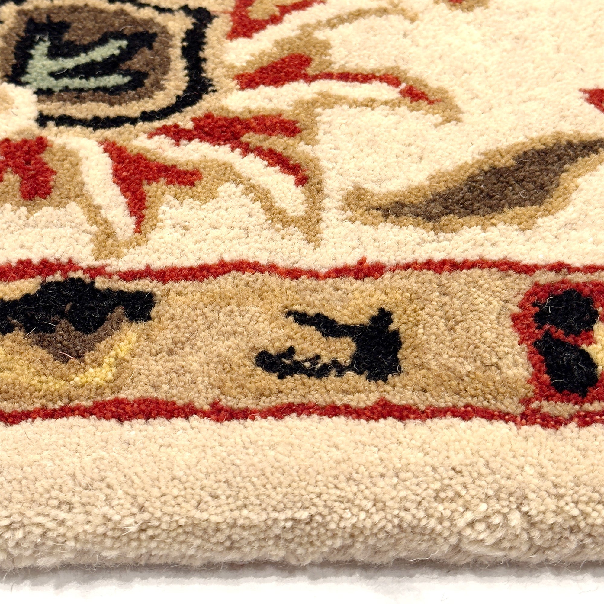 Persia-Keshan Ivory Hand Tufted Rug Rectangle image
