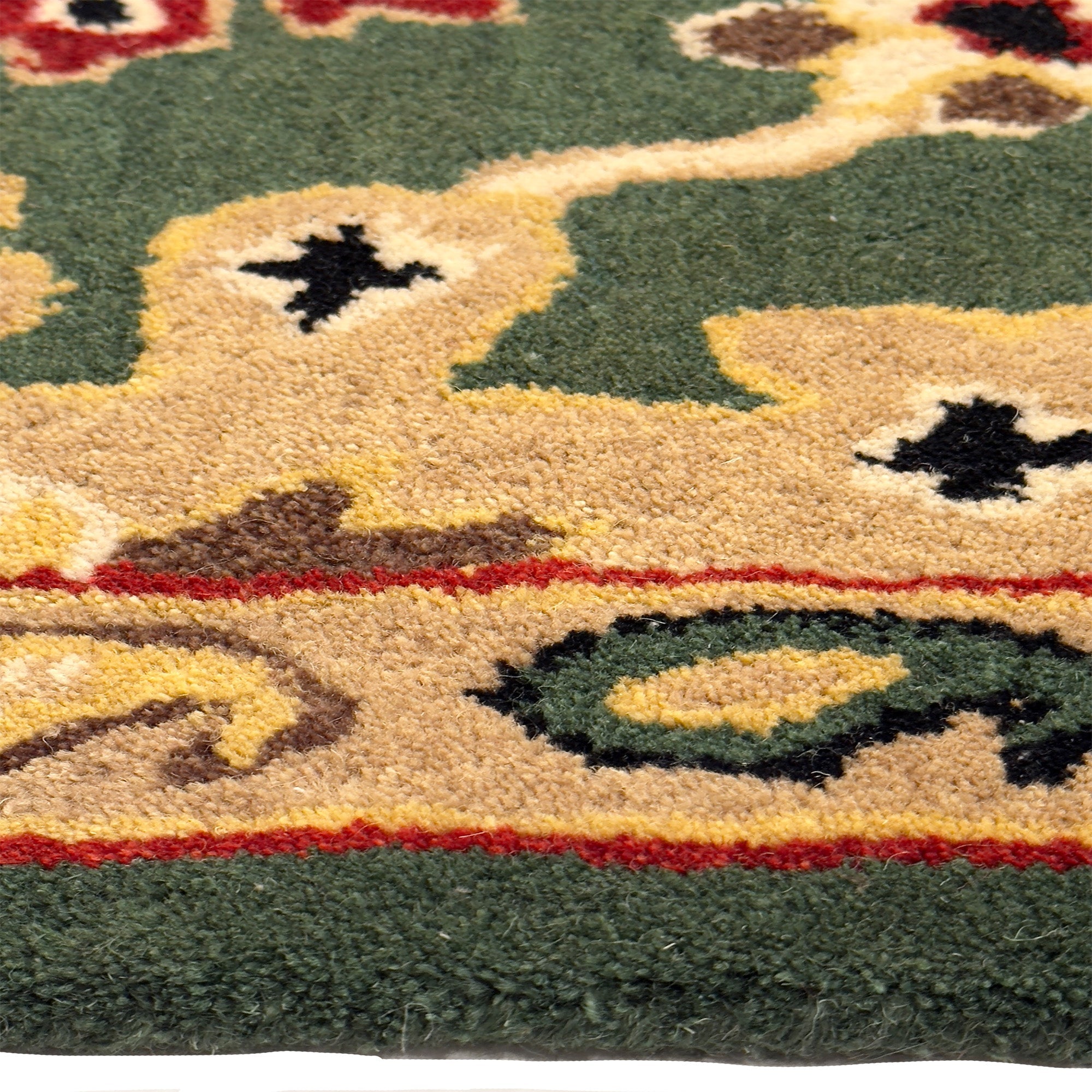 Persia-Mahal Green Hand Tufted Rug Rectangle image