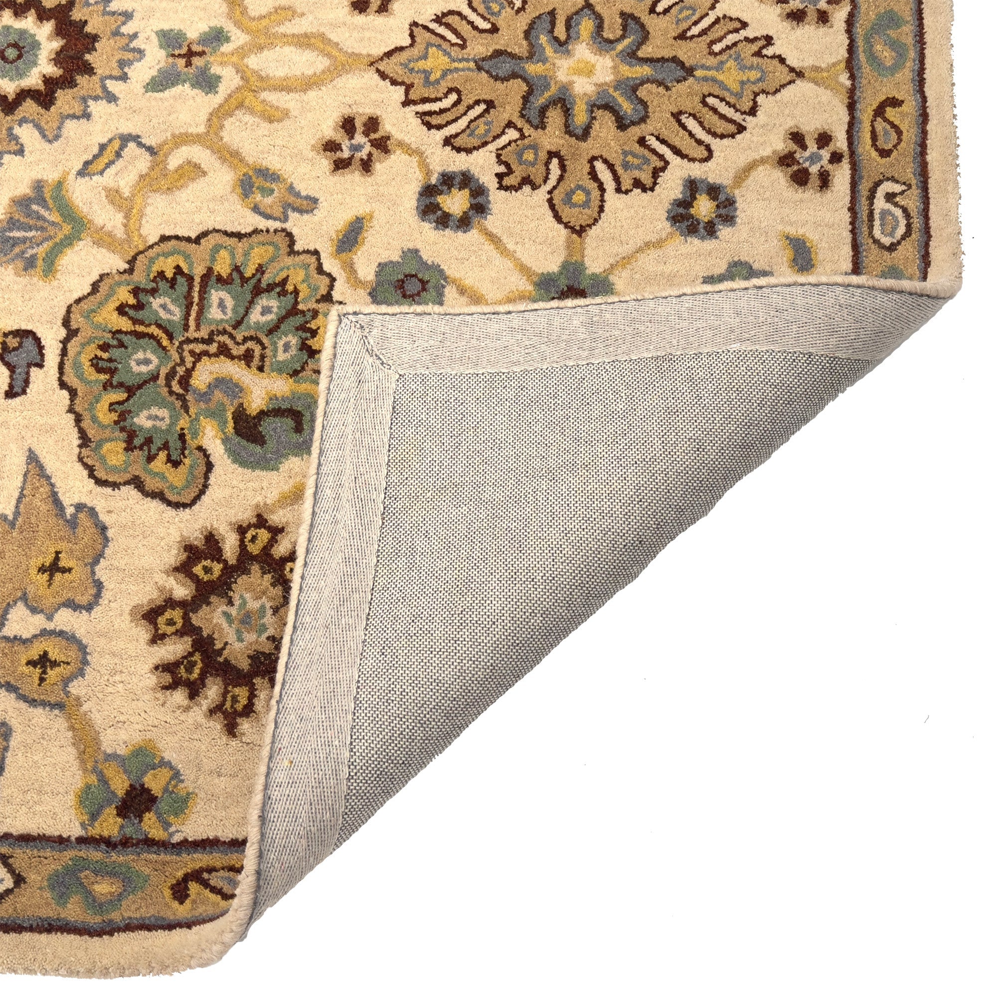 Persia-Mahal Ivory Hand Tufted Rug Rectangle image