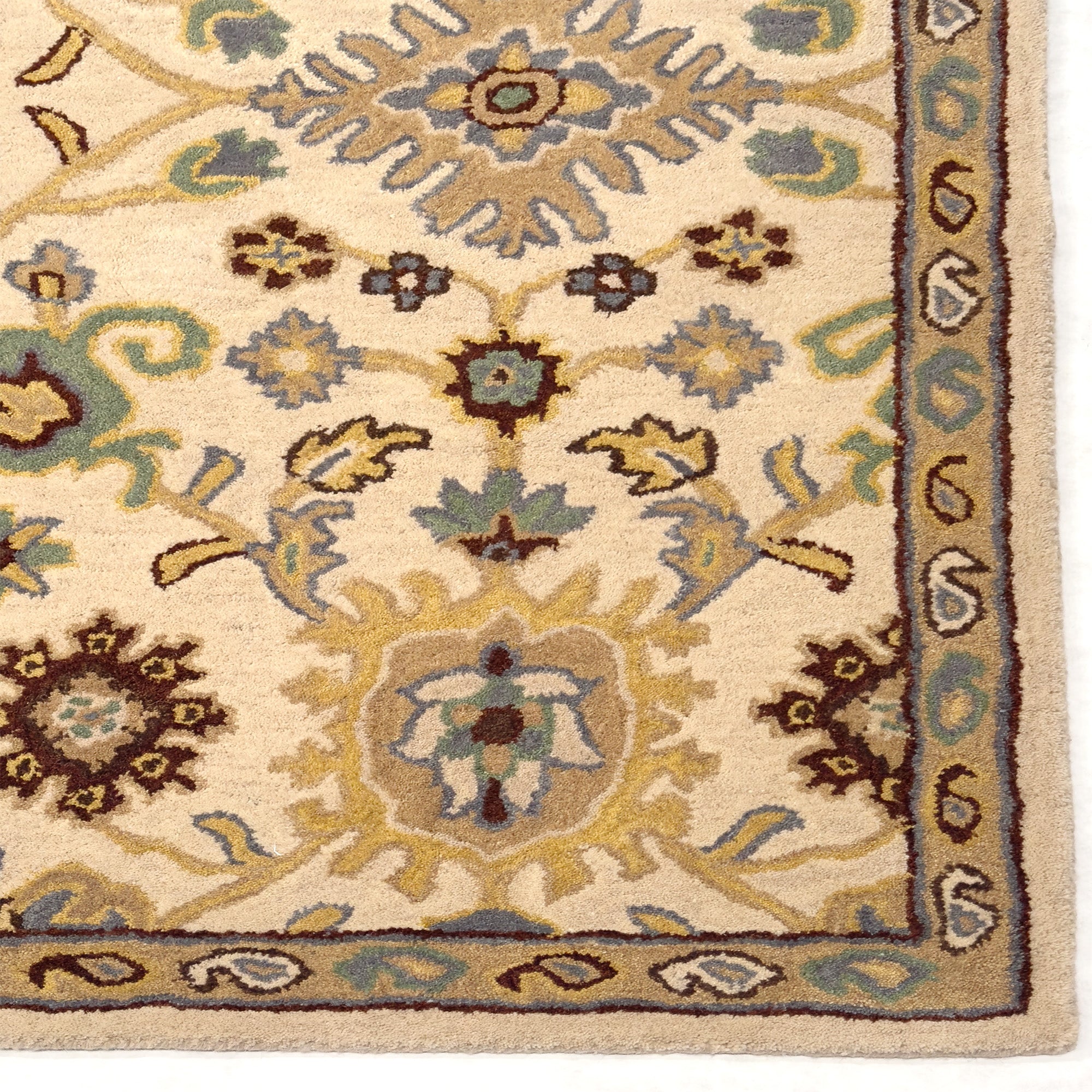 Persia-Mahal Ivory Hand Tufted Rug Rectangle image