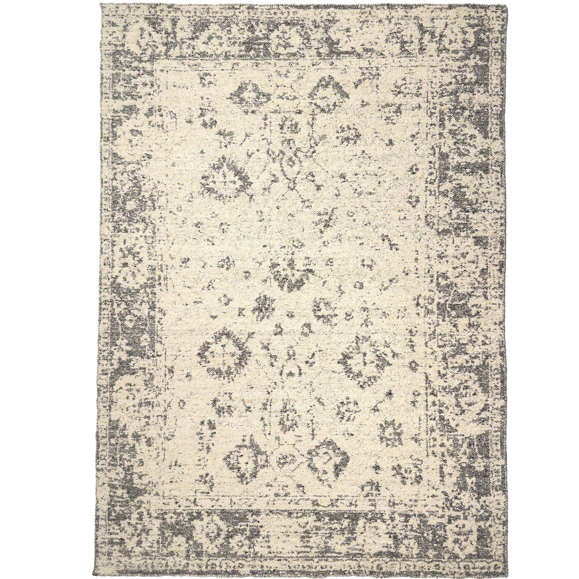York-Antique Charcoal Flat Woven Rug Rectangle image