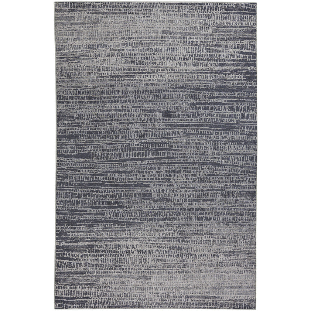Metropolis-Skyline Slate Machine Woven Rug Rectangle image