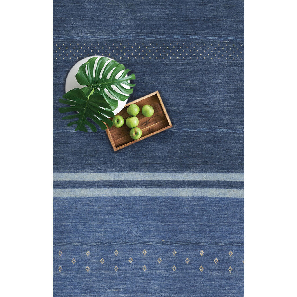 Simply Gabbeh Taos Blue Hand Tufted Rug Rectangle image