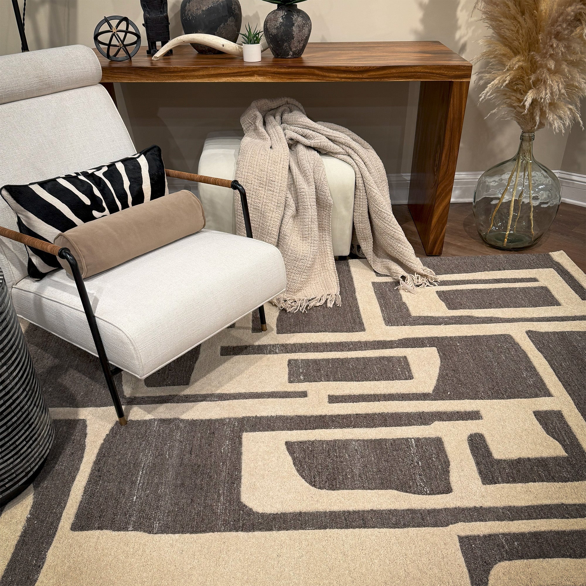 Abacos Coconut Husk Hand Tufted Rug Rectangle image