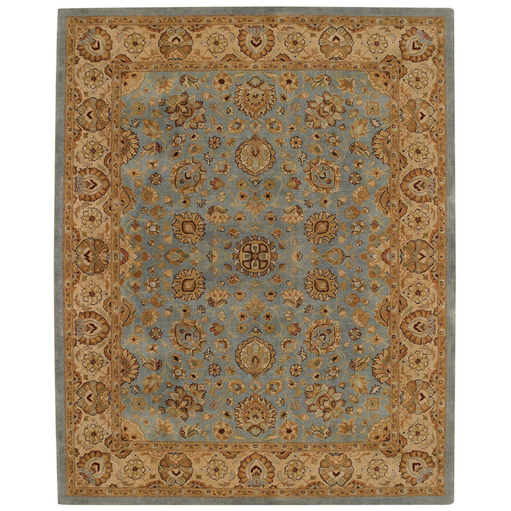 Kaimuri-Medallions Blue Gold Hand Tufted Rug Rectangle image