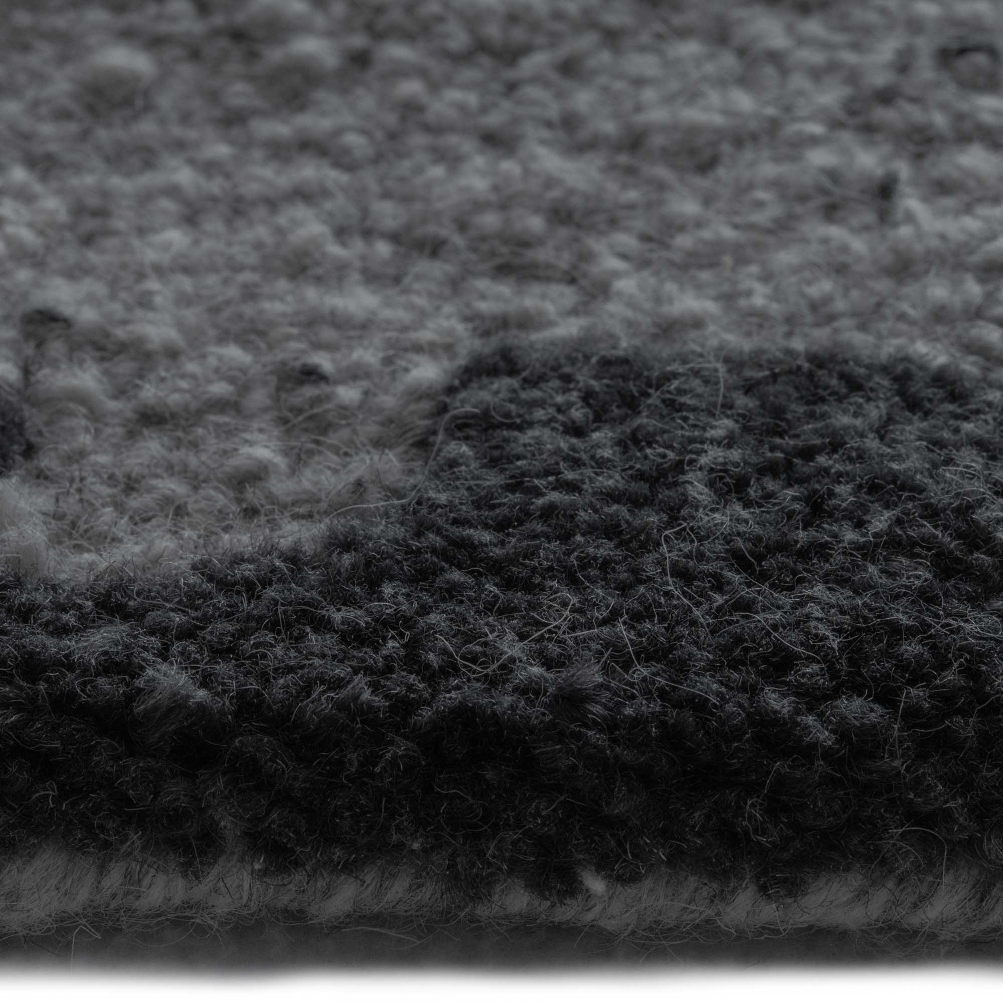 Criss-Cross Graphite Hand Tufted Rug Rectangle image