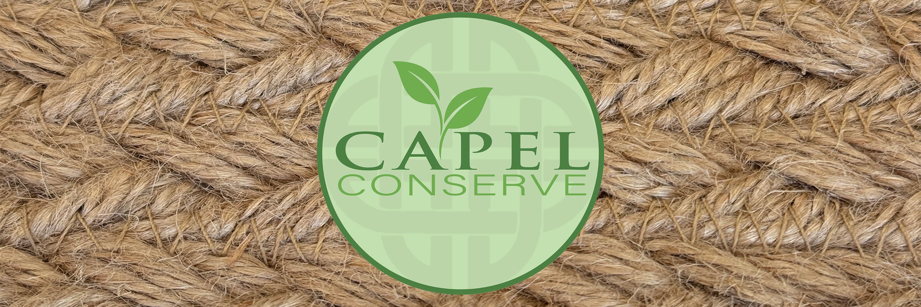 capel conserve logo with jute area rug terra harvest