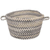 Bear Creek Grey Braided Rug Basket image