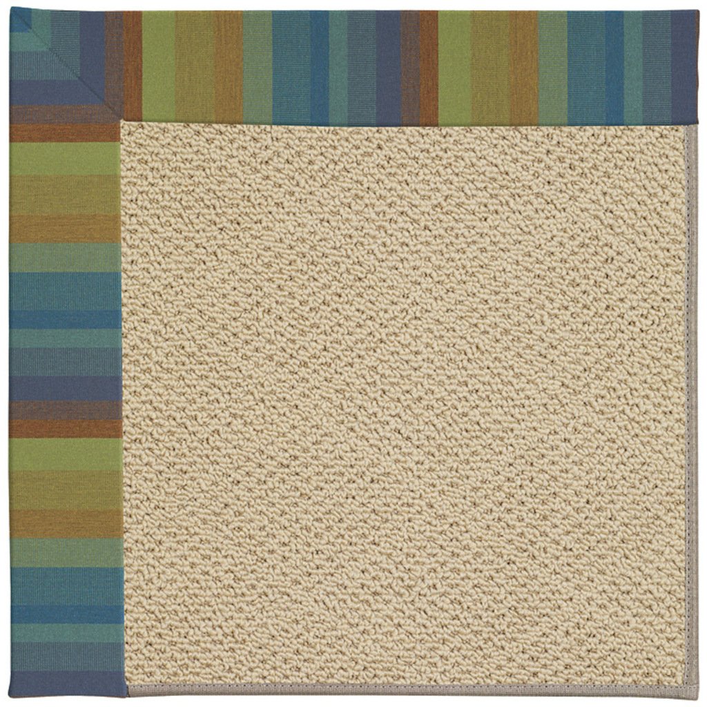 Creative Concepts-Cane Wicker Astoria Lagoon Machine Tufted Rug Rectangle image