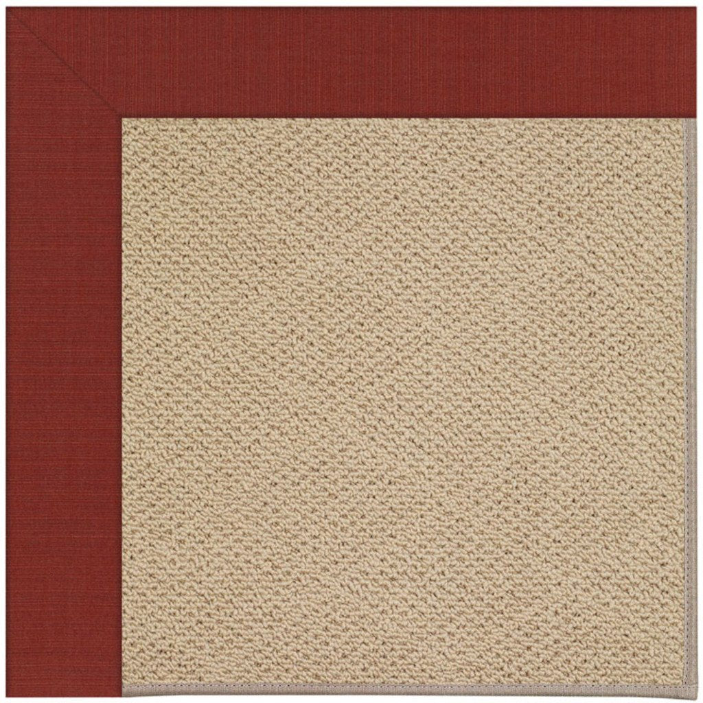 Creative Concepts-Cane Wicker Dupione Henna Machine Tufted Rug Rectangle image