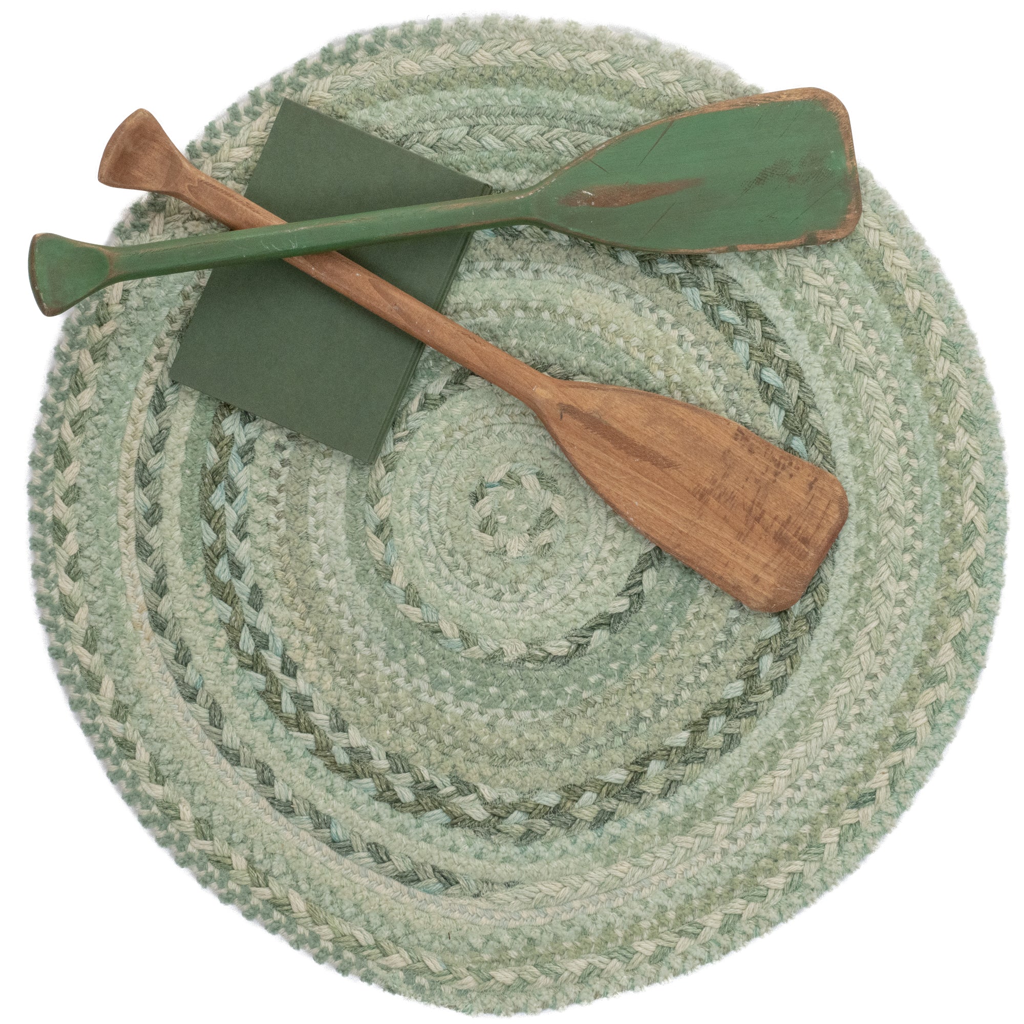 Bayview Sage Braided Rug Round image