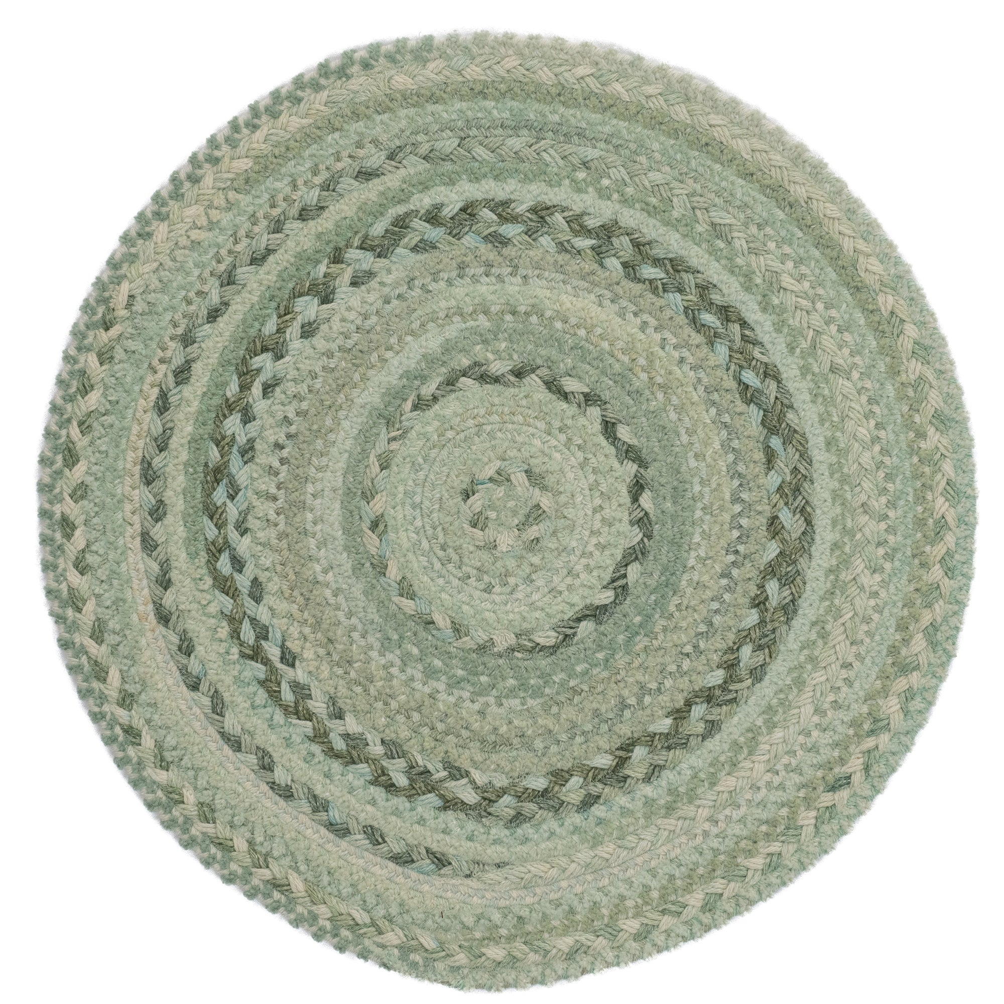 Bayview Sage Braided Rug Round image