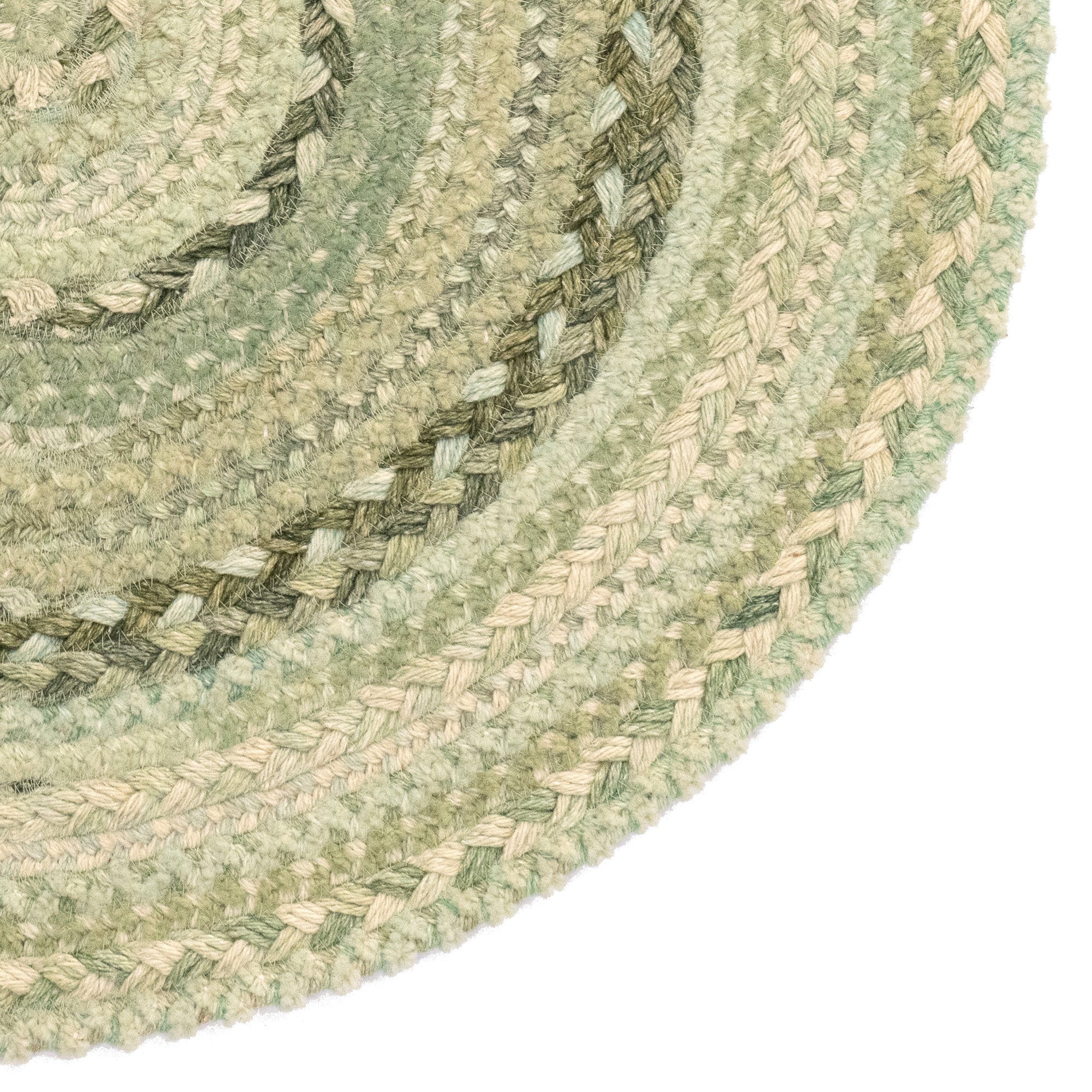 Bayview Sage Braided Rug Round image