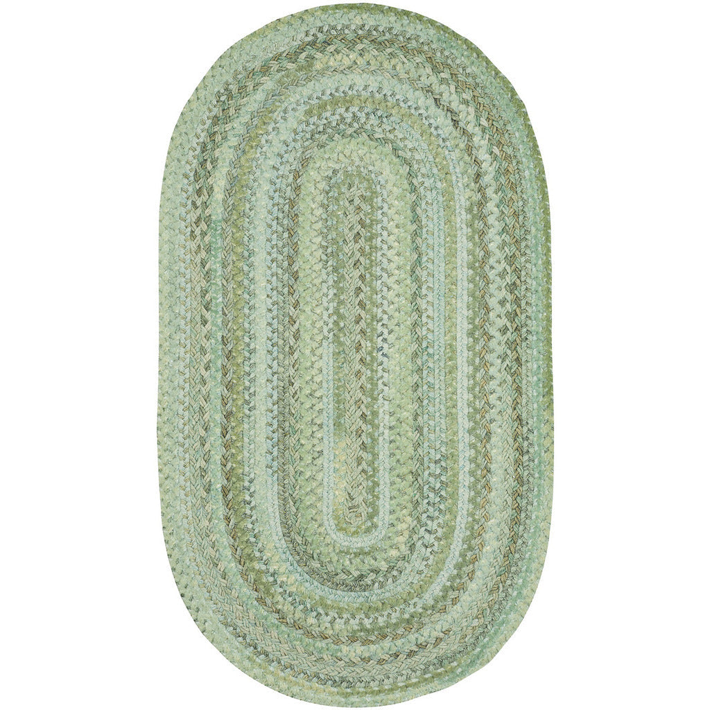 Bayview Sage Braided Rug Oval image