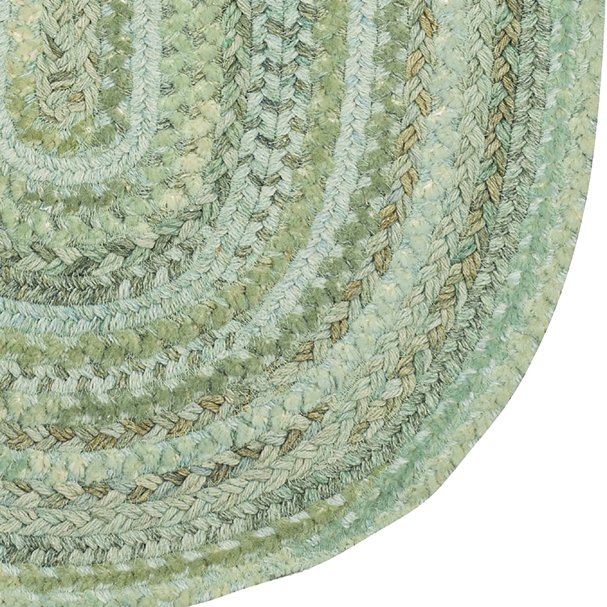 Bayview Sage Braided Rug Oval image