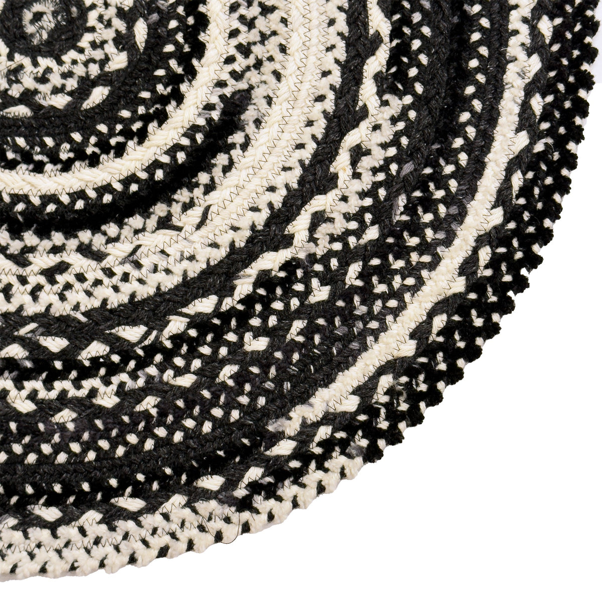 Bayview Peppercorn Braided Rug Round image